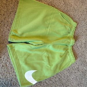 Nike Lime Green Shorts with White Accents